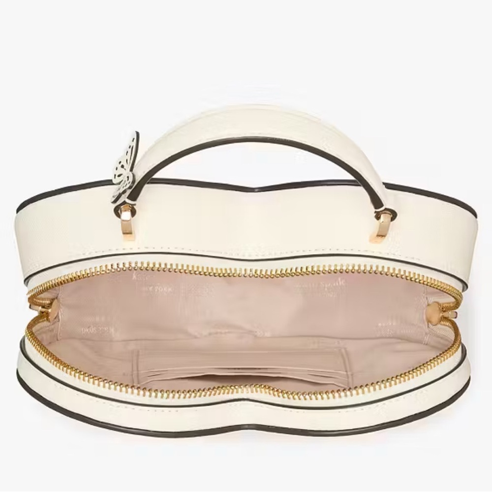 Kate Spade Love Shack Perforated Heart Crossbody Meringue - Picture 14 of 16